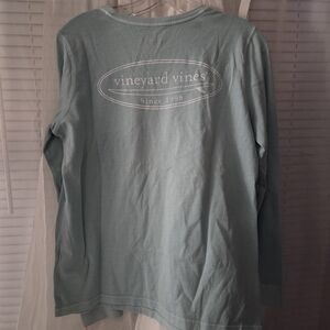 Vineyard Vines Women's Mint Green Long Sleeve Shirt